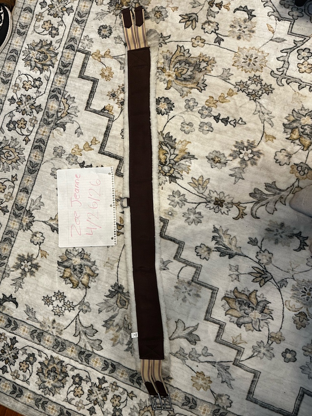 Fuzzy Equestrian 52 inch English Girth
Gently Used